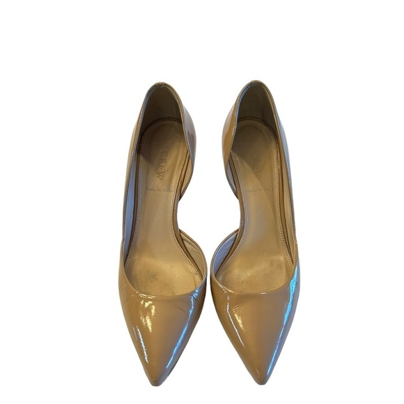 J. Crew Valentina Patent D'Orsay Pump Apricot Mist Size 7 - Picture 3 of 9